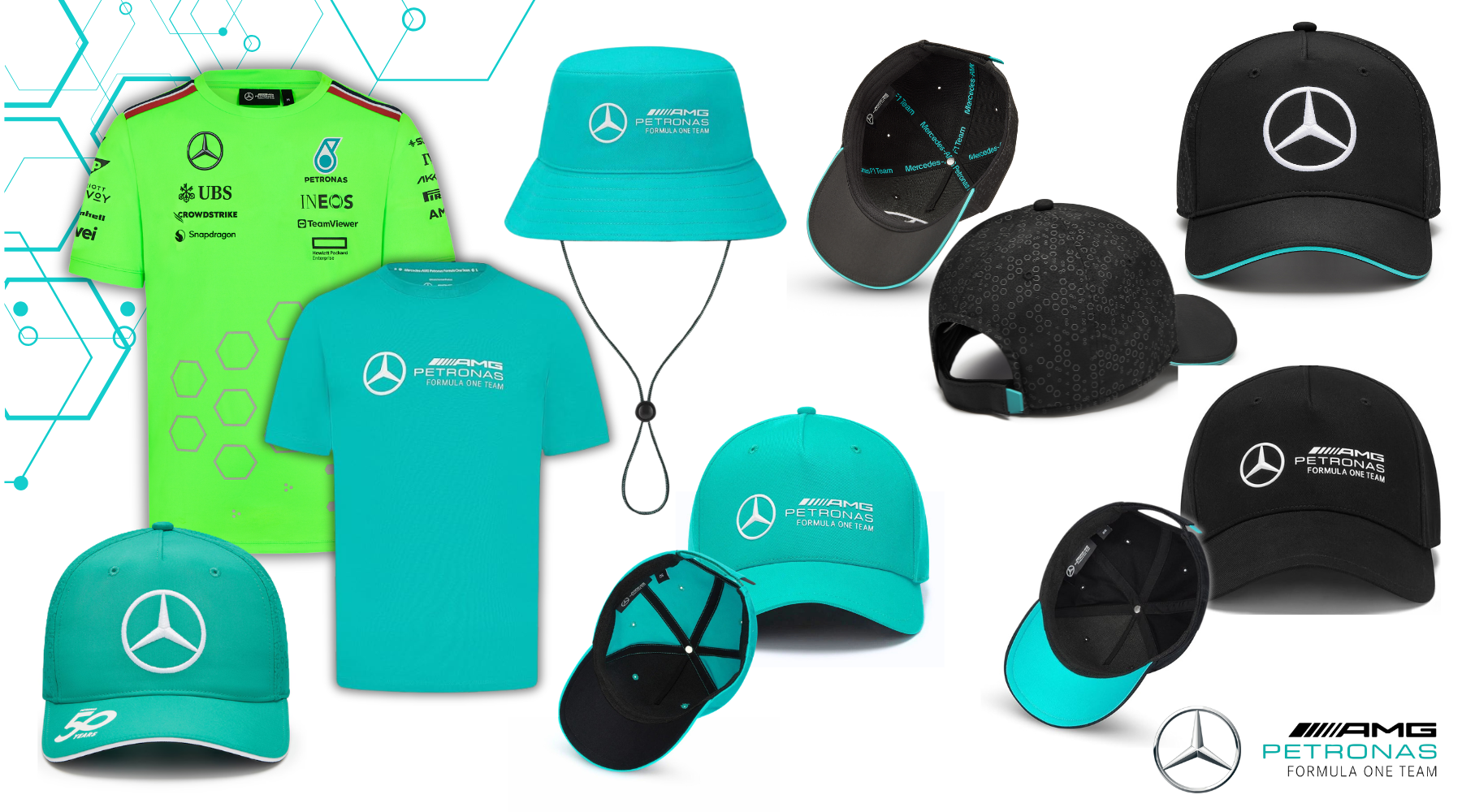 Rev up your style with the Mercedes AMG Petronas Collection