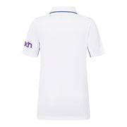 England Cricket Kid's Test Short Sleeve Shirt | White | 2024