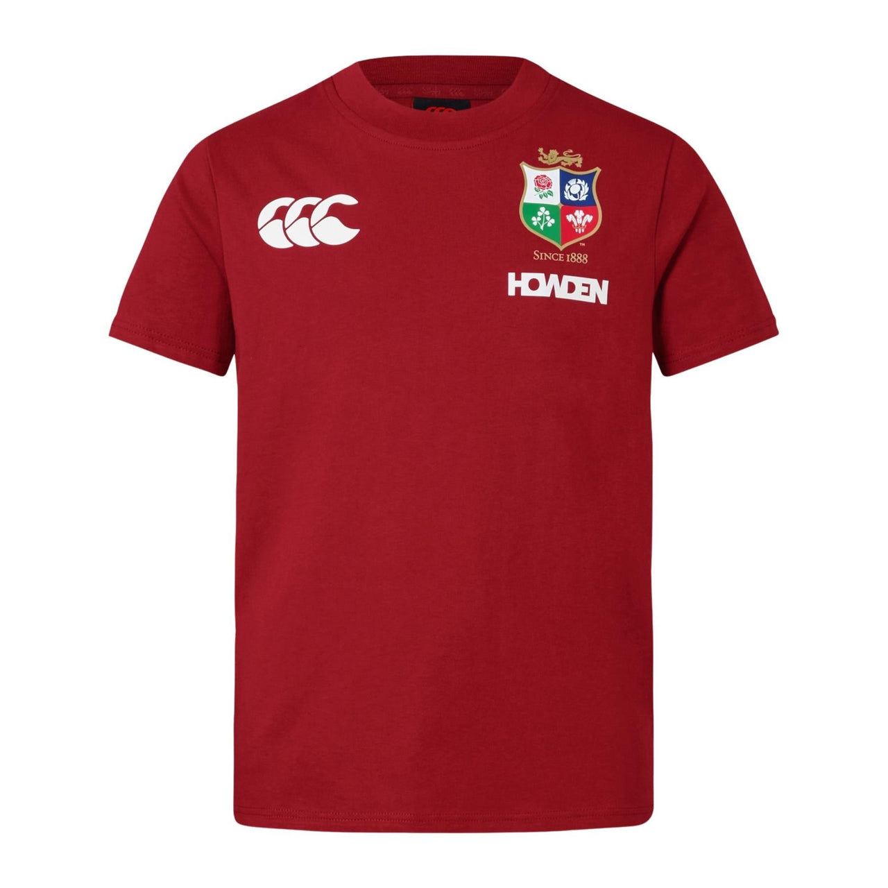 Canterbury British & Irish Lions Rugby Junior Cotton T-Shirt | Red | 2025