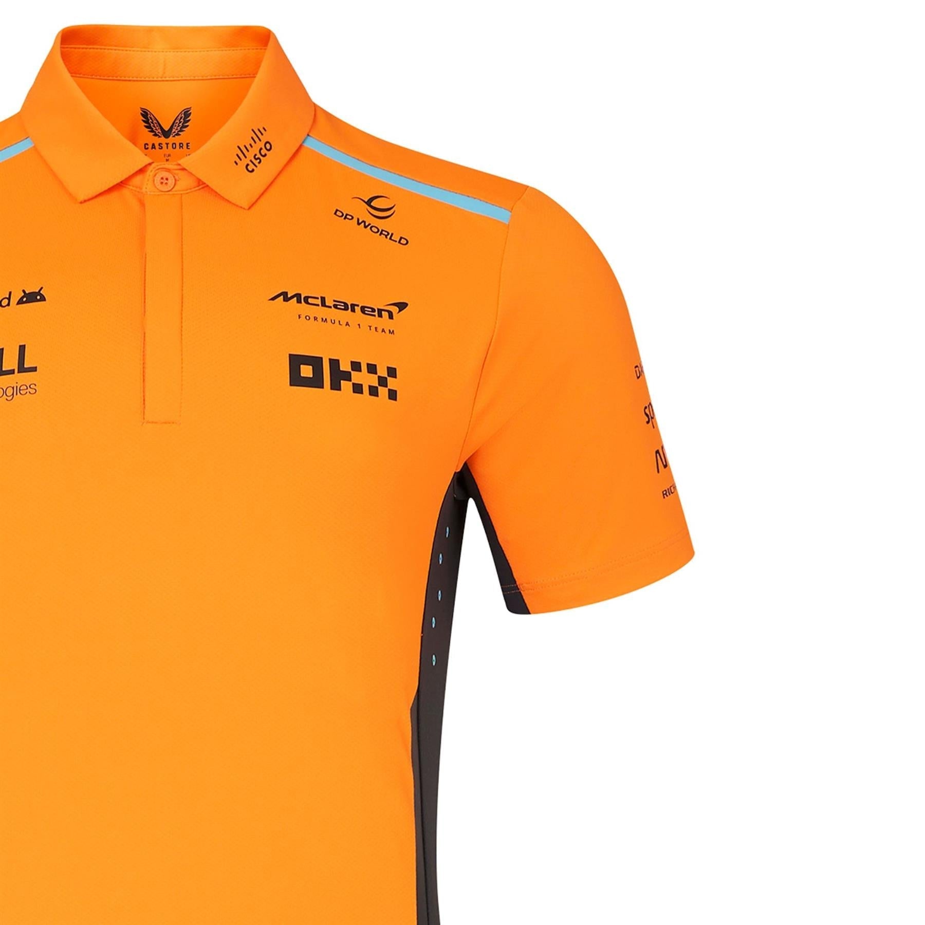 McLaren F1 Men's Replica Team Polo Shirt | Papaya | 2024