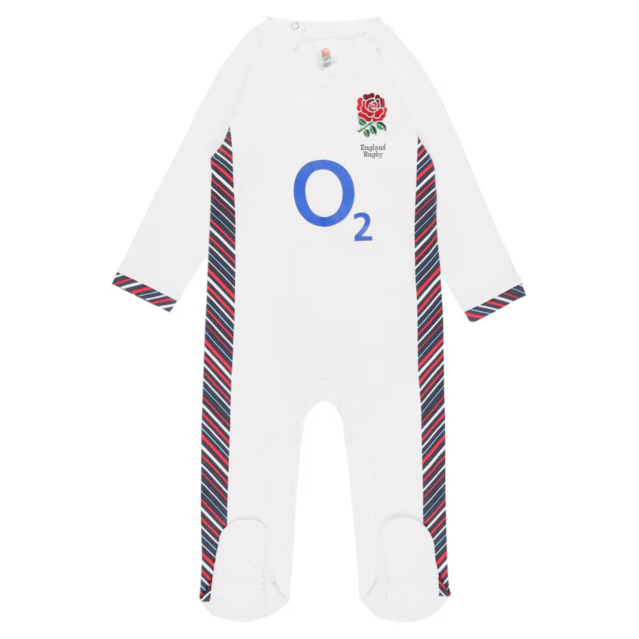 Official England Rugby Babygrow Baby Sleepsuit - front