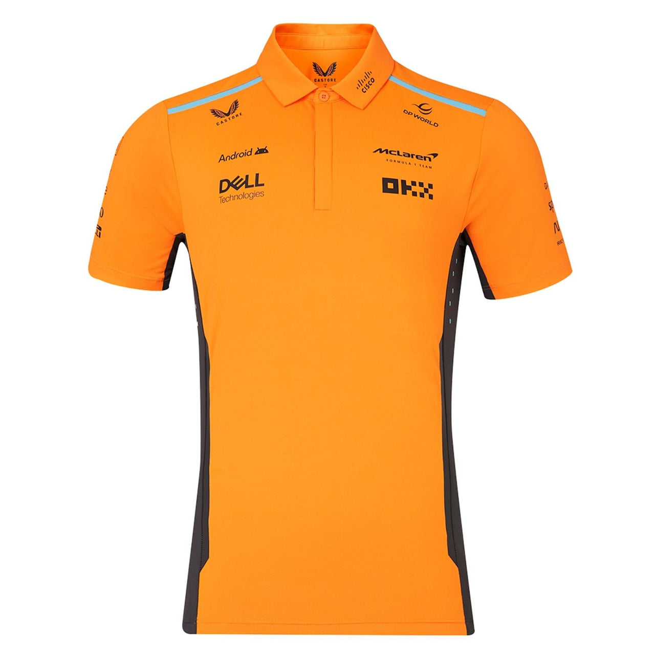 McLaren F1 Men's Replica Team Polo Shirt | Papaya | 2024