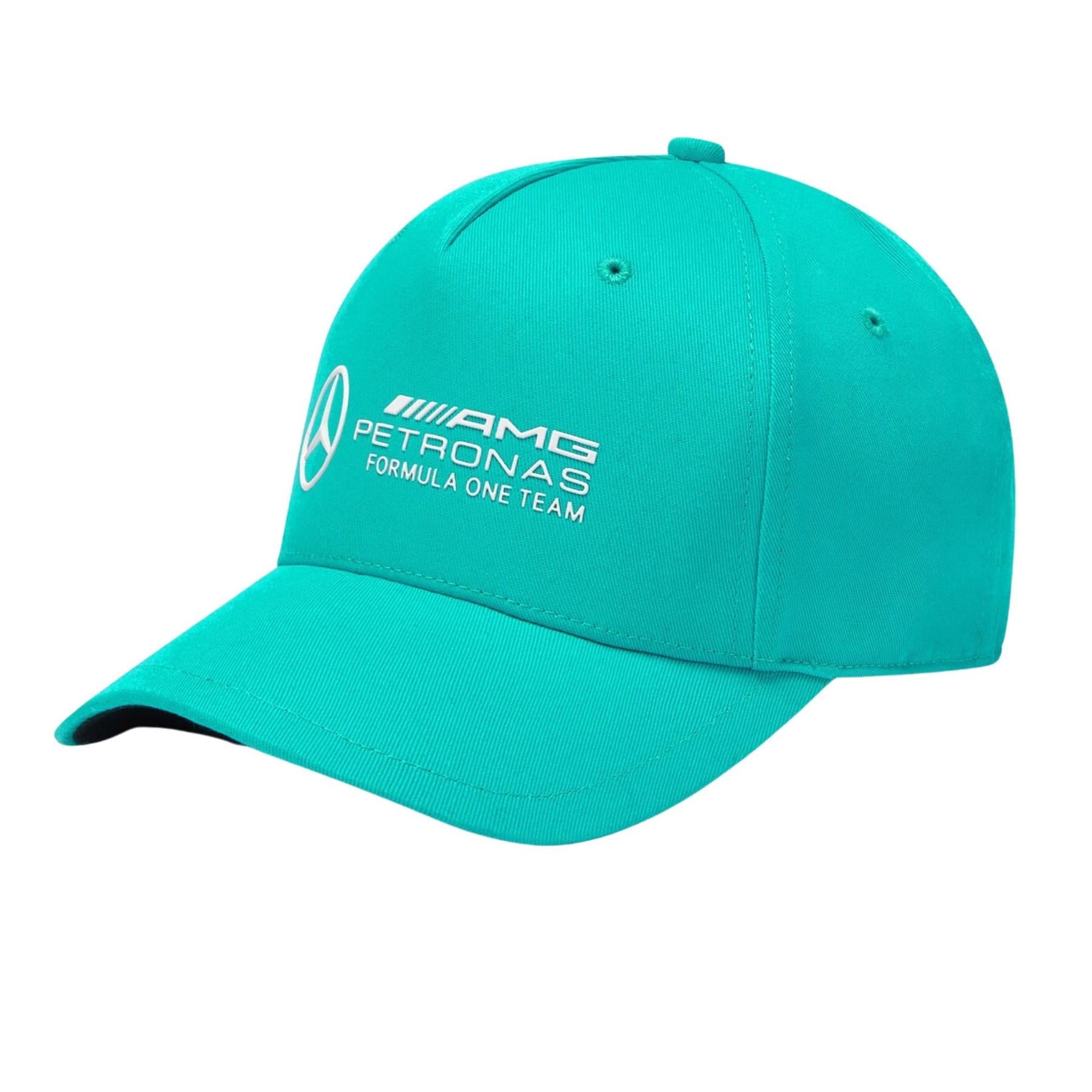 Mercedes AMG Petronas F1 Adult Large Logo Cap Real Teal 2024