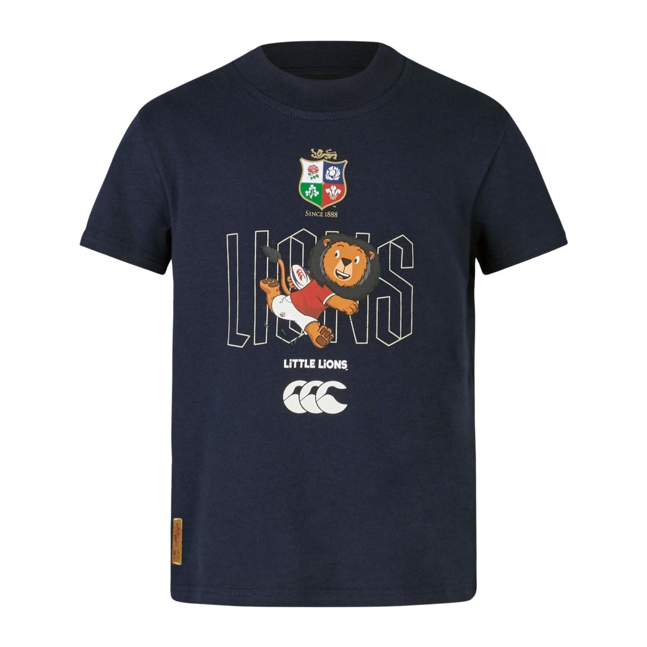 Canterbury British & Irish Lions Rugby Little Lions Kids  T-Shirt | Navy | 2025