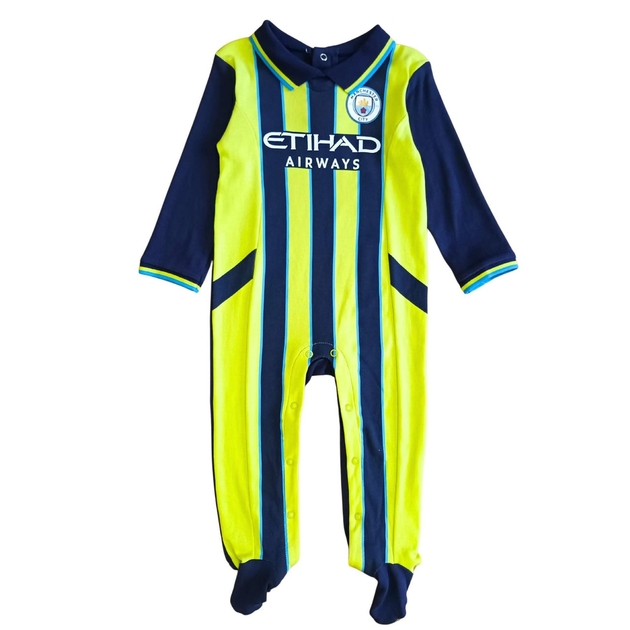 Manchester City FC Baby Kit Away Sleepsuit | 2024/25