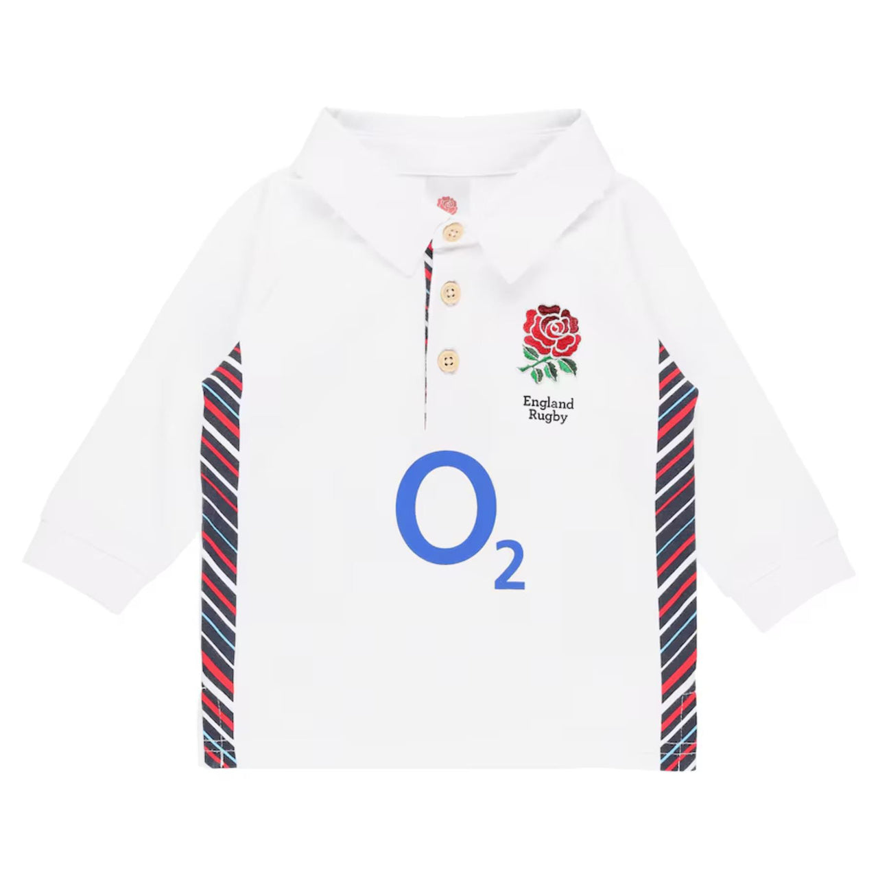 England Rugby Baby/Toddler Rugby Shirt | White | 2024/25