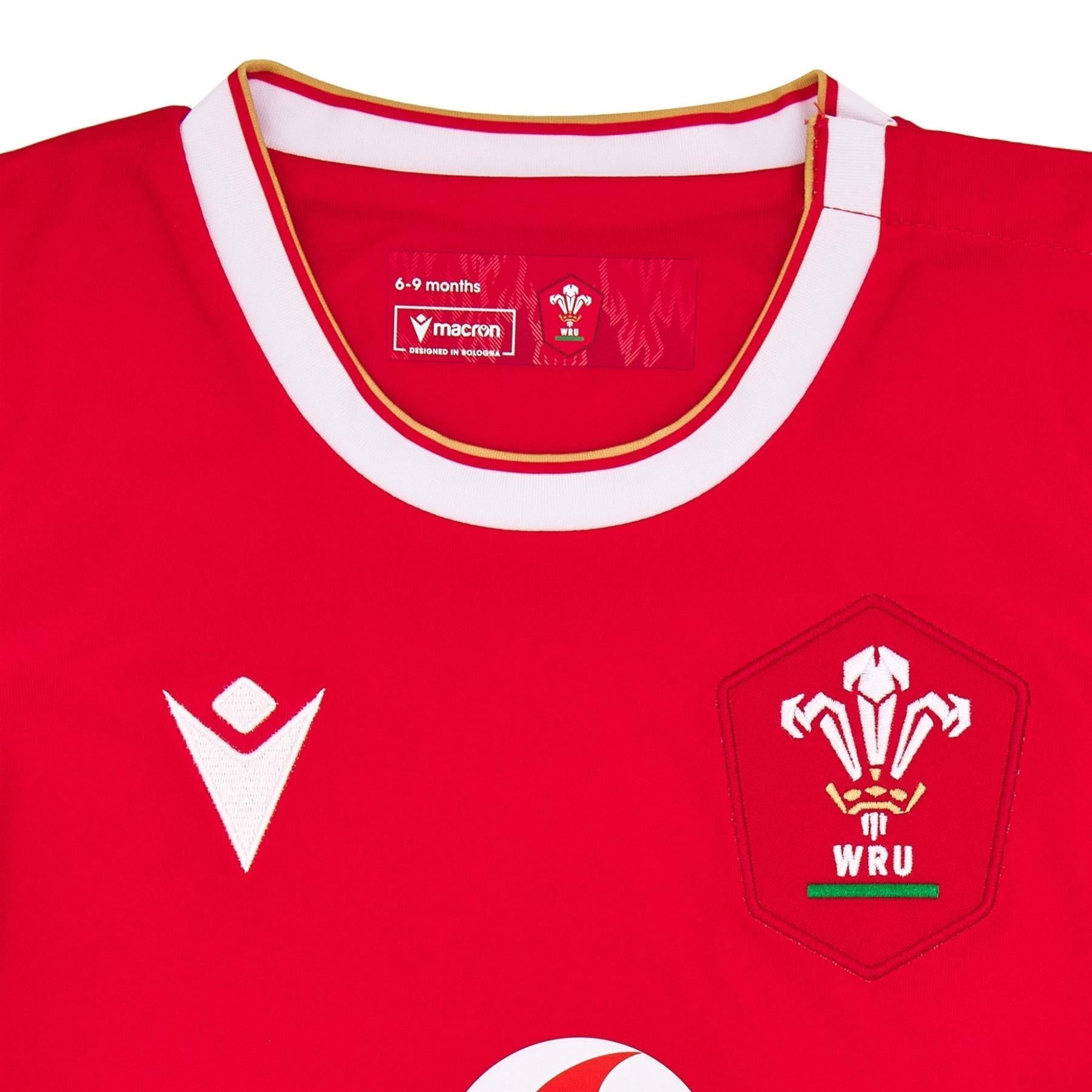 Macron Wales Rugby Baby Home Replica Mini Kit | Red | 2024/27