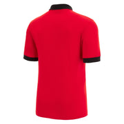 Macron Wales Rugby World Cup 2023 Kid's Piquet Polo Shirt | Red/Black