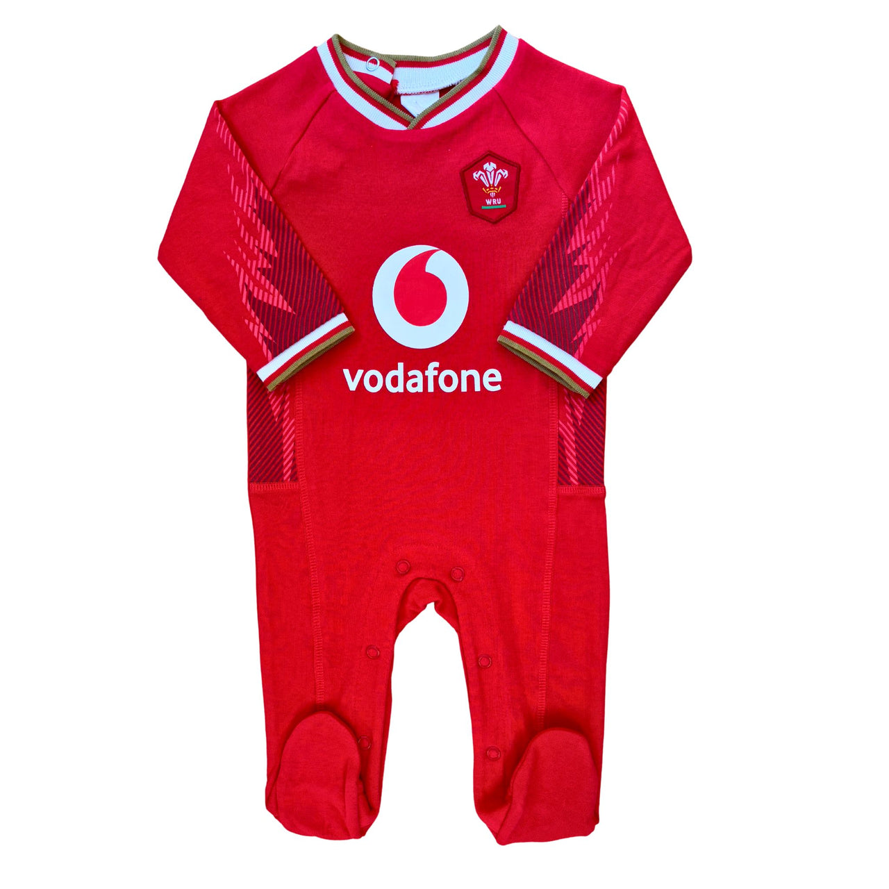 Wales Rugby Baby Sleepsuit | Red | 2024/25