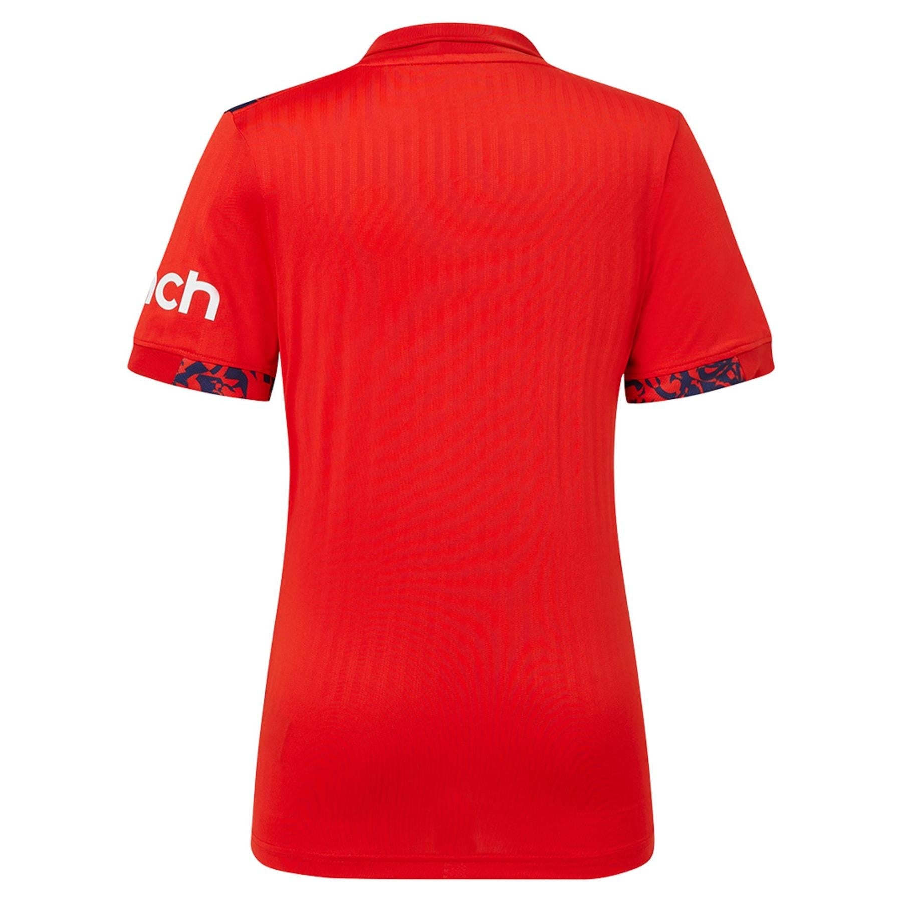 England Cricket Men's T20 Replica Short Sleeve Shirt | Fiery Red | 2024