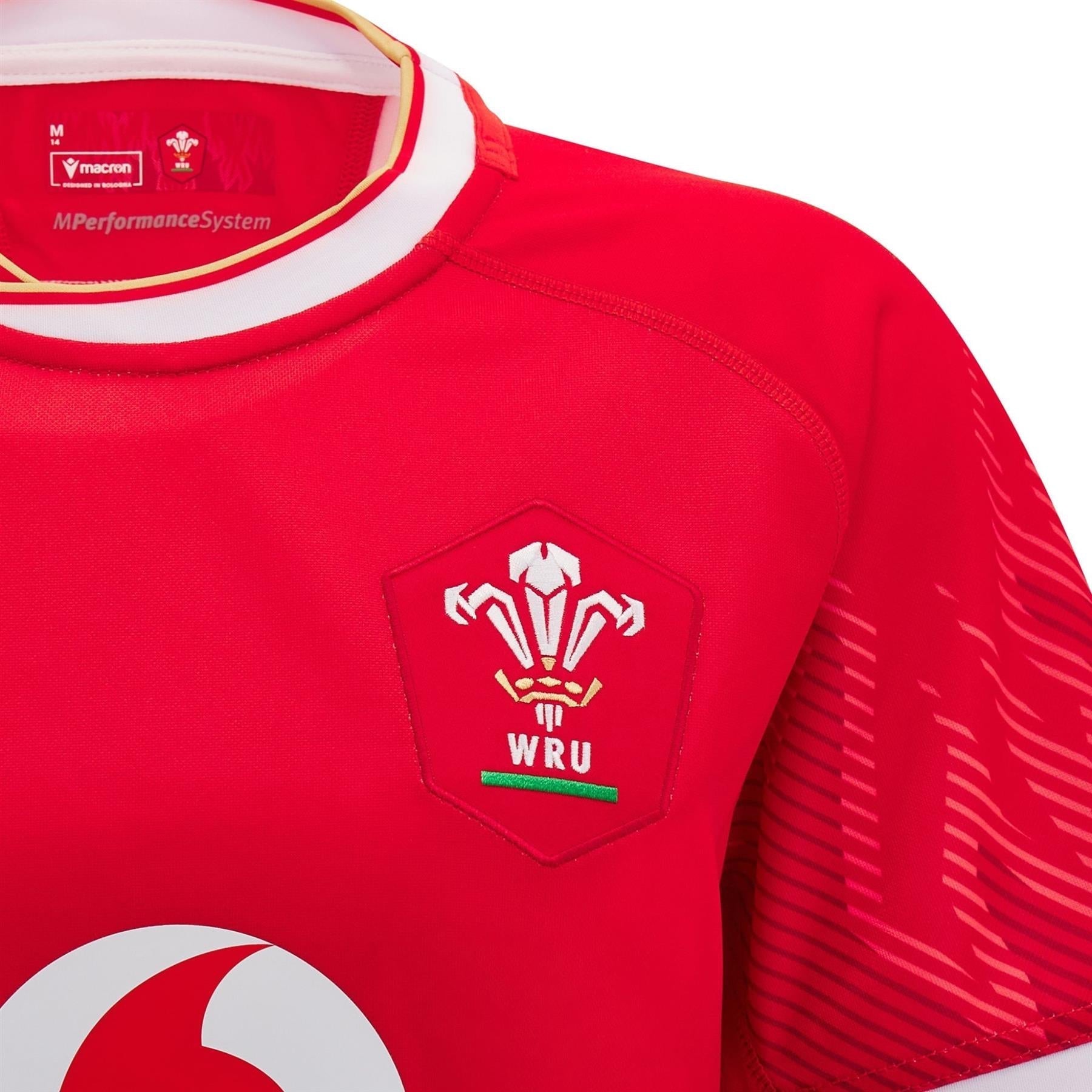 Macron Wales Rugby Womens Home Replica Shirt | Red | 2024/28