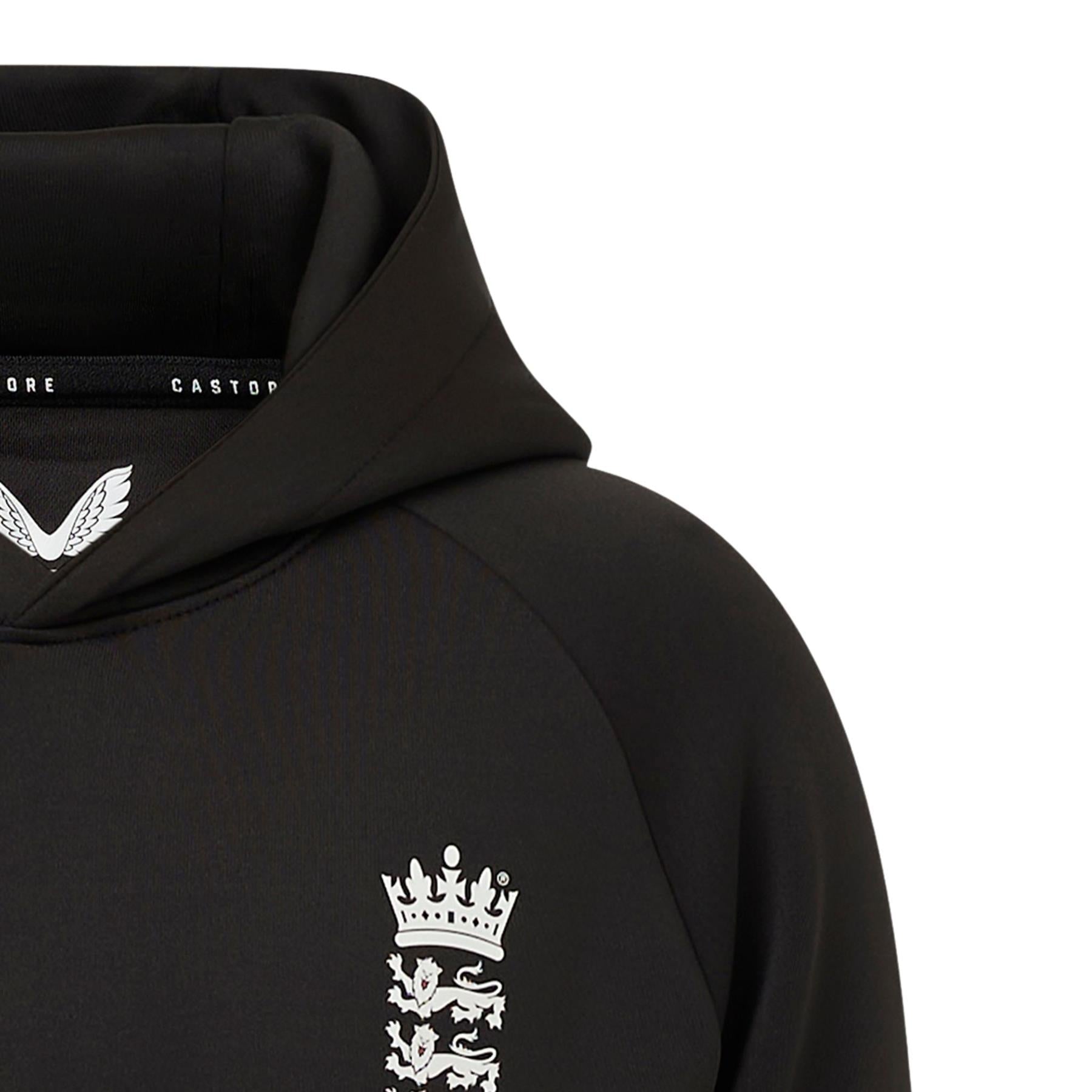 England Cricket Kid's Overhead Training Hoodie | Caviar | 2024