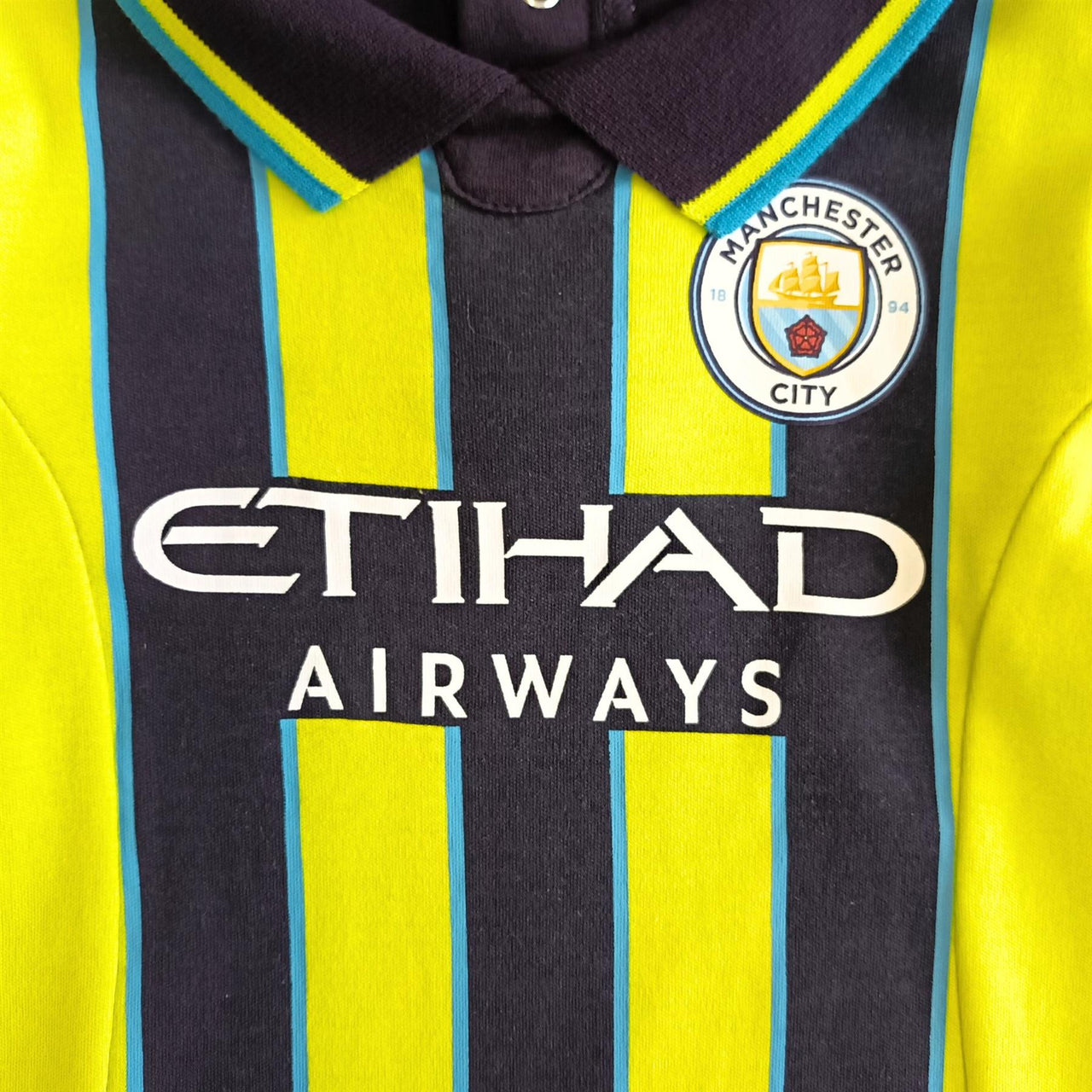 Manchester City FC Baby Kit Away Sleepsuit | 2024/25