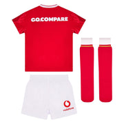 Macron Wales Rugby Kids Home Replica Mini Kit | Red | 2024/26