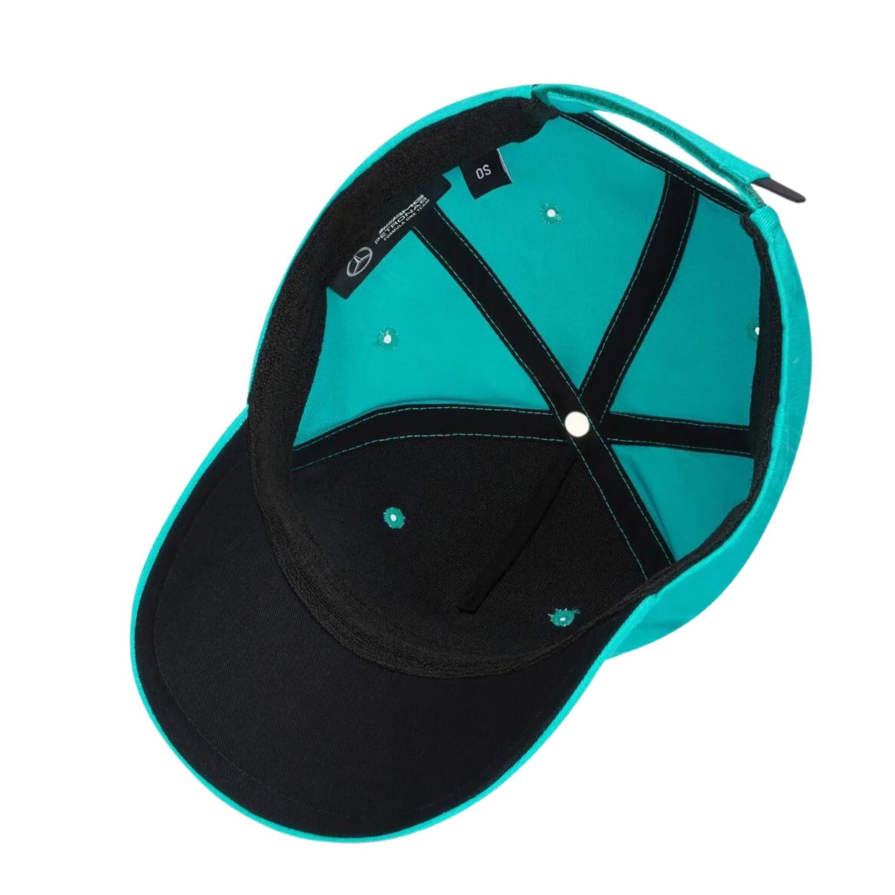 Mercedes AMG Petronas F1 Adult Large Logo Cap | Real Teal | 2024