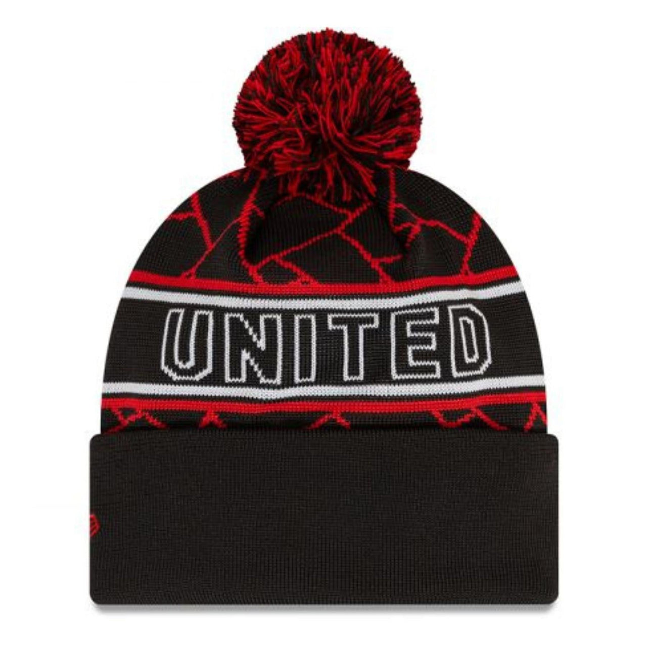 Manchester United FC New Era Sport Beanie Hat | Black/Scarlet | 2025